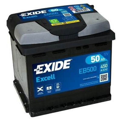 Снимка на Акумулатор EXIDE EXCELL ** EB500 за Peugeot 205 (741A,C) 1.4 - 60 коня бензин