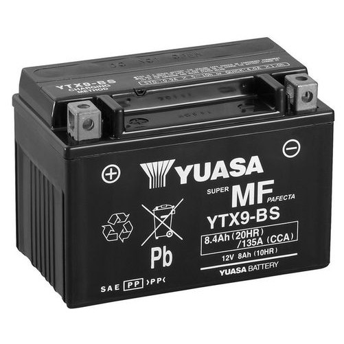 Снимка на Акумулатор YUASA Maintenance Free YTX9-BS за мотор Yamaha Vesity Versity 300 (SH01) - 21 коня бензин