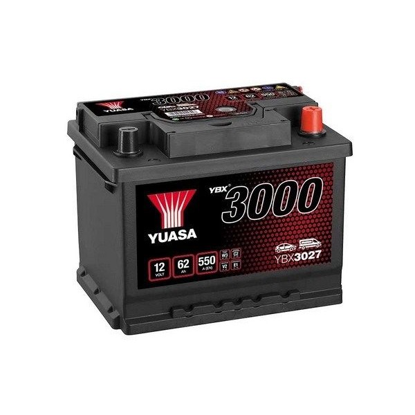 Снимка на Акумулатор YUASA YBX3000 SMF Batteries YBX3027 за Citroen C2 JM Hatchback 1.6 HDi - 109 коня дизел