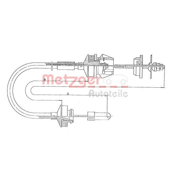 Снимка на Въжен механизъм, задействане на съединителя METZGER COFLE 11.3034
