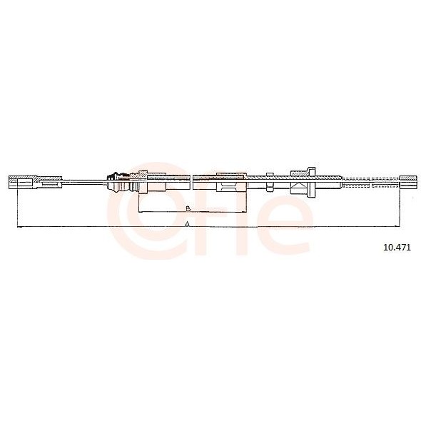 Снимка на Жило за ръчна спирачка COFLE 92.10.471 за Citroen AX Hatchback ZA 14 D - 52 коня дизел