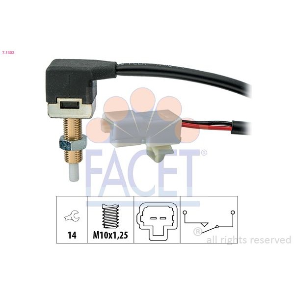 Снимка на Ключ, задействане на съединителя (geschwindigkeitsregelanlag FACET Made in Italy - OE Equivalent 7.1292 за Dacia Lodgy 1.5 dCi - 109 коня дизел