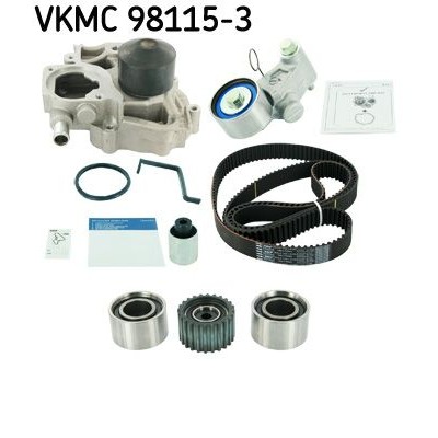 Снимка на Комплект ангренажен ремък + водна помпа SKF VKMC 03253
