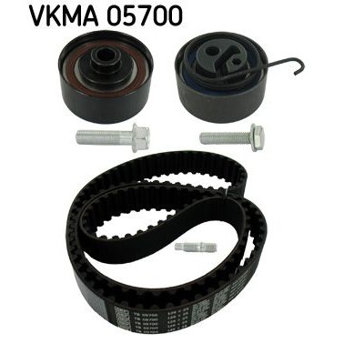 Снимка на Комплект ангренажен ремък SKF черен VKMA 01279