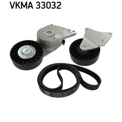 Снимка на Комплект ангренажен ремък SKF черен VKMA 06204