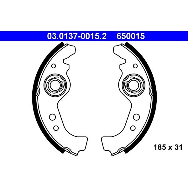 Оценка и мнение за Комплект спирачни челюсти ATE 03.0137-0015.2