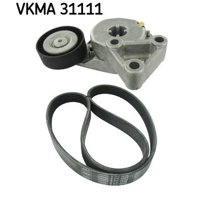 Снимка на Комплект ангренажен ремък SKF черен VKMA 03316 за Mitsubishi ASX (GA W) 1.6 DI-D - 114 коня дизел