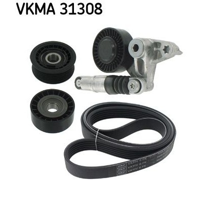 Оценка и мнение за Комплект ангренажен ремък SKF черен VKMA 05152