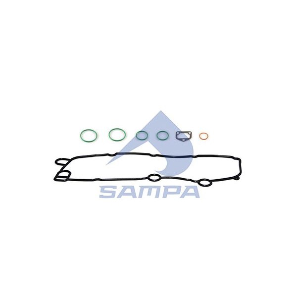 Снимка на Комплект гарнитури, маслен радиатор SAMPA 040.669 за камион Scania P,G,R,T Series 2003- P280 - 280 коня дизел