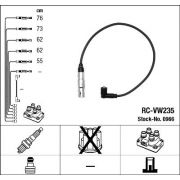 Комплект запалителни кабели NGK черен 0966 за VW Golf 4 (1J1) 2.3 V5  4motion - 150 коня | Кабели за свещи