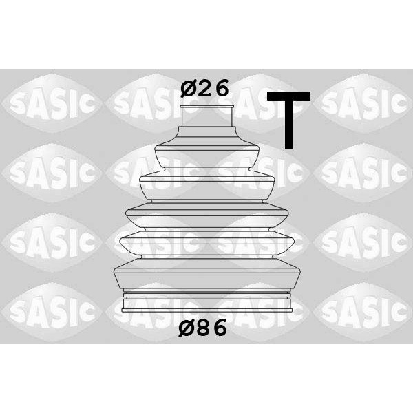 Снимка на Комплект маншон за каре SASIC 1906041 за Audi A6 Avant (4B, C5) 2.8 - 193 коня бензин