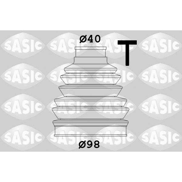 Снимка на Комплект маншон за каре SASIC 2933023 за Peugeot 605 Saloon 3.0 - 167 коня бензин