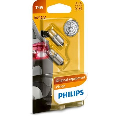 Крушка за светлини купе PHILIPS T4W Сферична лампа 12929B2 за VW Golf 3  (1H1) 1.6 - 101 коня | Крушки за фарове