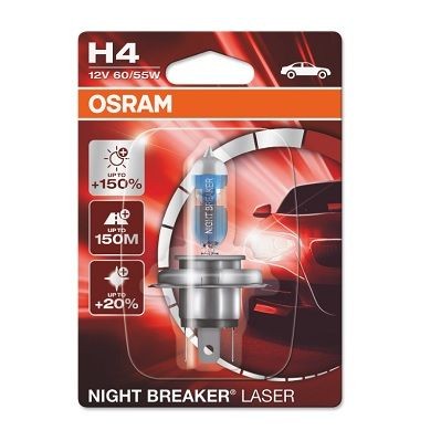 Снимка на Крушка за фарове и халогени OSRAM NIGHT BREAKER® LASER H4 64193NL-01B за Saab 900 I (AC4, AM4) 2.0 Turbo - 150 коня бензин