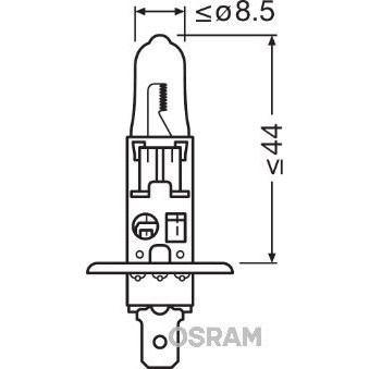 Крушка за фарове и халогени OSRAM ORIGINAL H1 64150 за Citroen C3 Pluriel  HB 1.4 - 73 коня | Крушки за халогени