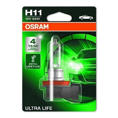 Снимка на Крушка за фарове и халогени OSRAM ULTRA LIFE H11 64211ULT-01B за Opel Agila (H08) 1.0 LPG (F68) - 65 коня Бензин/Автогаз(LPG)