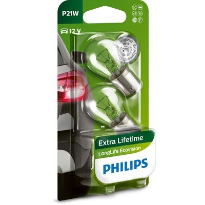 Снимка на Крушка за фарове PHILIPS LongLife EcoVision P21W Сферична лампа 12498LLECOB2 за VW Taro 2.2 - 94 коня бензин