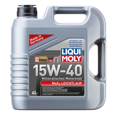 Снимка на Моторно масло LIQUI MOLY MoS2 Leichtlauf 15W-40 2631 за Mitsubishi L300 Platform (P1 T) 2.0 - 113 коня бензин