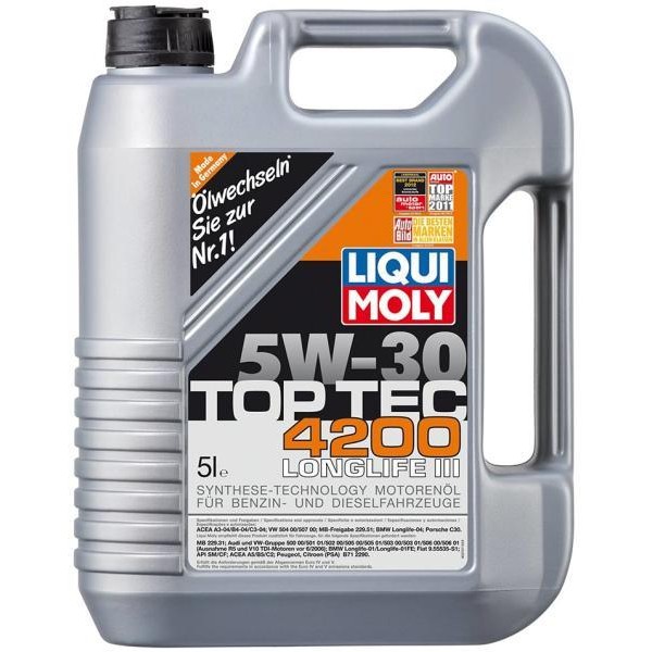 Оценка и мнение за Моторно масло LIQUI MOLY Top Tec 4200 5W-30 3715