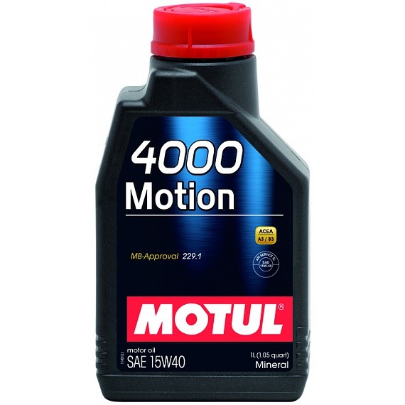 Снимка на Моторно масло MOTUL 4000 MOTION 15W40 15W40 102815 за камион DAF LF 45 FA 45.210 - 207 коня дизел