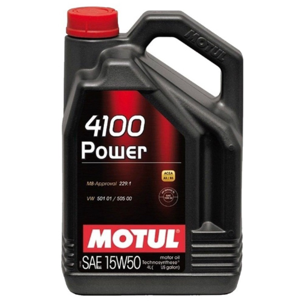 Снимка на Моторно масло MOTUL 4100 POWER 15W50 15W50 100271 за Audi 100 Avant (44, 44Q, C3) 2.2 quattro - 160 коня бензин