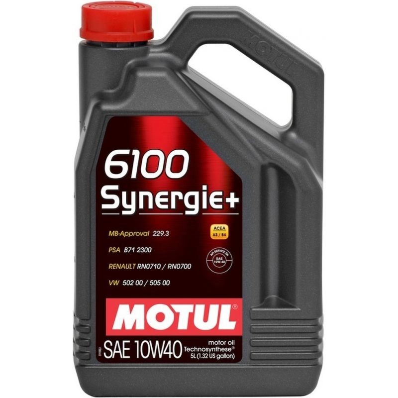 Снимка на Моторно масло MOTUL 6100 SYNERGIE+ 10W40 10W40 101493 за VW Transporter T4 Box 2.5 TDI - 102 коня дизел