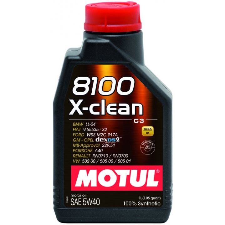 Снимка на Моторно масло MOTUL 8100 X-CLEAN 5W40 5W40 102786 за Hyundai i30 1.6 - 126 коня бензин