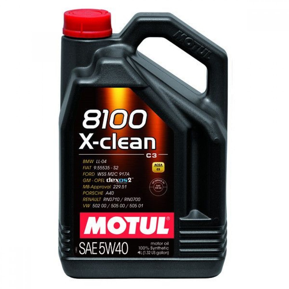 Снимка на Моторно масло MOTUL 8100 X-CLEAN 5W40 5W40 104720 за Renault Megane 1 Classic (LA0-1) 1.9 TDI - 94 коня дизел