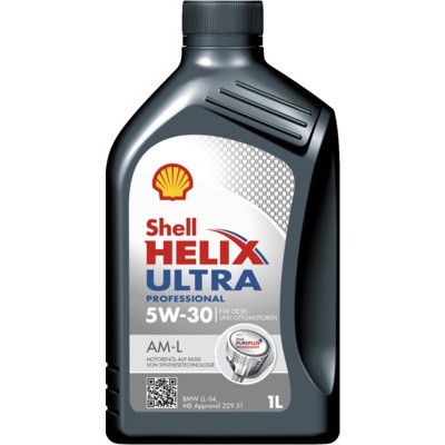 Снимка на Моторно масло SHELL Helix Ultra Professional AM-L 5W-30 550046302 за камион Mercedes Actros MP2, MP3 2555, L, LL - 165 коня бензин