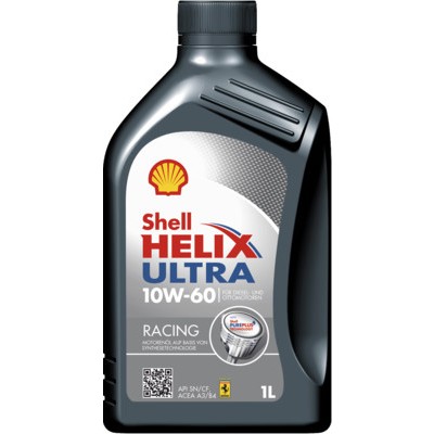 Снимка на Моторно масло SHELL Helix Ultra Racing 10W-60 550046314 за Fiat Palio 178bx 1.8 - 106 коня бензин