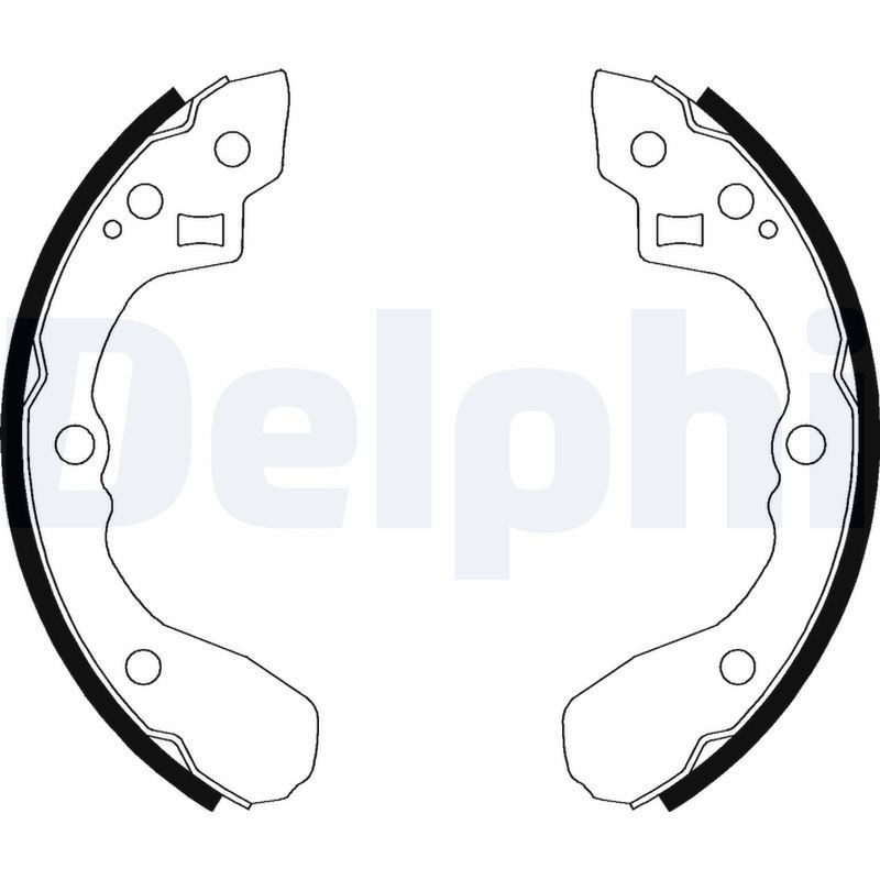 Снимка на Накладки за ръчна спирачка DELPHI LS2026 за Peugeot 4008 1.6 - 117 коня бензин