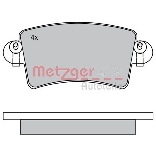 Снимка на Накладки METZGER 1170171 за Opel Movano Platform (U9,E9) 2.5 DTI (ED, HD, UD0, UD4) - 115 коня дизел