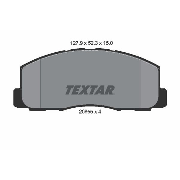 Снимка на Накладки TEXTAR 2095501 за Mitsubishi Cordia (A21_A, AB, AC) 1.6 Turbo (A212A) - 116 коня бензин