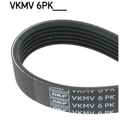 Снимка на Пистов ремък SKF черен VKMV 6PK1538 за Ford Grand C-Max 1.5 EcoBoost - 150 коня бензин