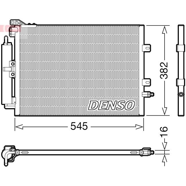Снимка на Радиатор за климатик DENSO DCN32032 за Skoda Superb (3T4) 2.0 TDI 16V 4x4 - 140 коня дизел