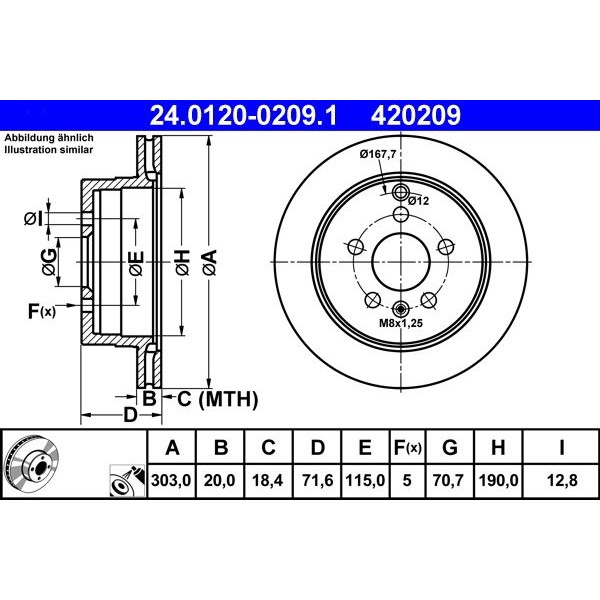 Оценка и мнение за Спирачен диск ATE 24.0120-0209.1