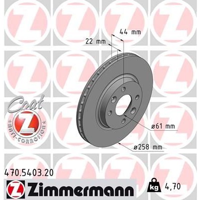 Оценка и мнение за Спирачен диск ZIMMERMANN COAT Z 470.5403.20