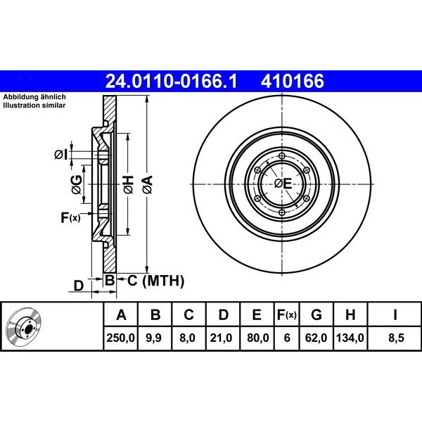 Оценка и мнение за Спирачен диск ATE 24.0110-0166.1