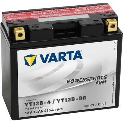 Снимка на Стартов акумулатор VARTA POWERSPORTS AGM 512901019A514