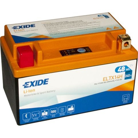 Снимка на Стартов акумулатор EXIDE Li-ion ELTX14H за мотор Piaggio MP3 MP3 300 LT Hybrid (M72) - 24 коня бензин/електро