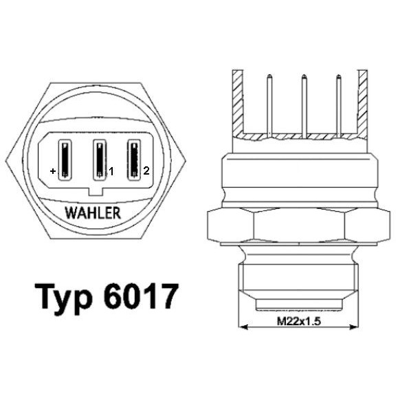 Оценка и мнение за Термошалтер BorgWarner (Wahler) 6017.95D