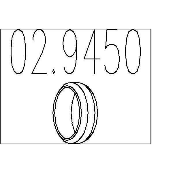 Снимка на Уплътнителен пръстен изпускателна тръба MTS 02.9450 за Ford Escort MK 5 (gal) 1.4 - 71 коня бензин