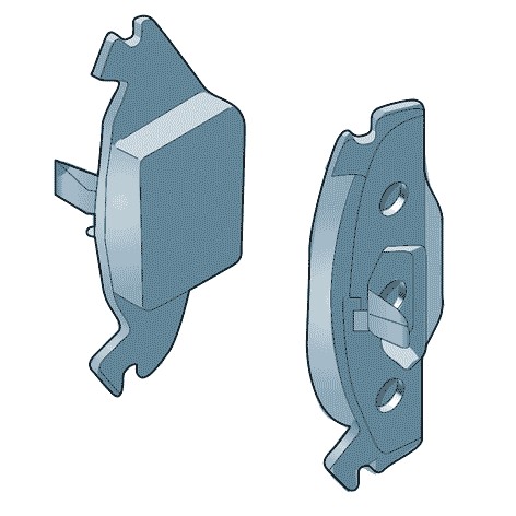 Снимка на 1 set: brake pads with wear indicator for disc brake VAG 1K0698151A за Seat Altea XL (5P5,5P8) 2.0 TFSI - 200 коня бензин