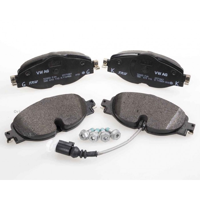Снимка на 1 set: brake pads with wear indicator for disc brake VAG 8V0698151 за Skoda Octavia (5E3) 1.2 TSI - 86 коня бензин