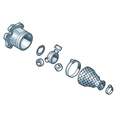 Снимка на constant velocity joint with boot, attachment parts and grease VAG 1K0498103E за Skoda Karoq (NU7) 1.5 TSI 4x4 - 150 коня бензин