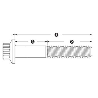 Снимка на M10 x 1.25 high strenght stainless steel screws ARP 773-1001.3 за VW Passat B1 Variant (33) 1.6 i - 110 коня бензин