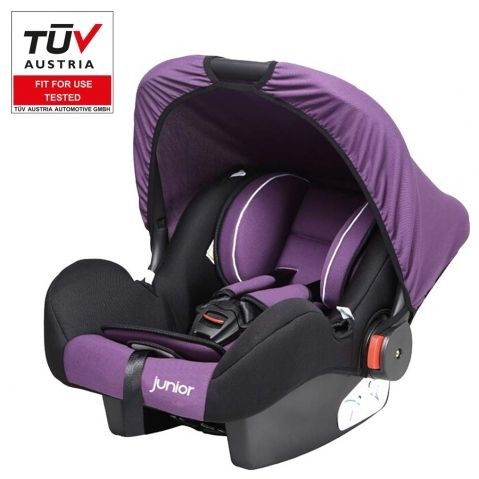 Оценка и мнение за Бебешко столче за кола с дръжка Junior - Bambini - лилав цвят AP 44450024