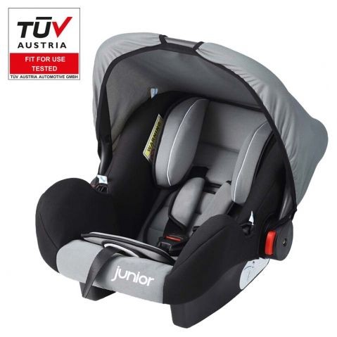 Оценка и мнение за Бебешко столче за кола с дръжка Junior - Bambini - сив цвят AP 44450018