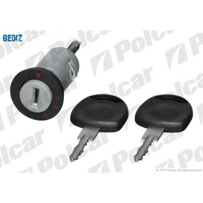 Снимка на заключващ цилиндър, контактен ключ POLCAR 5551Z-07 за Opel Kadett E Estate 1.6 S (C15, C35, D35, D15) - 90 коня бензин