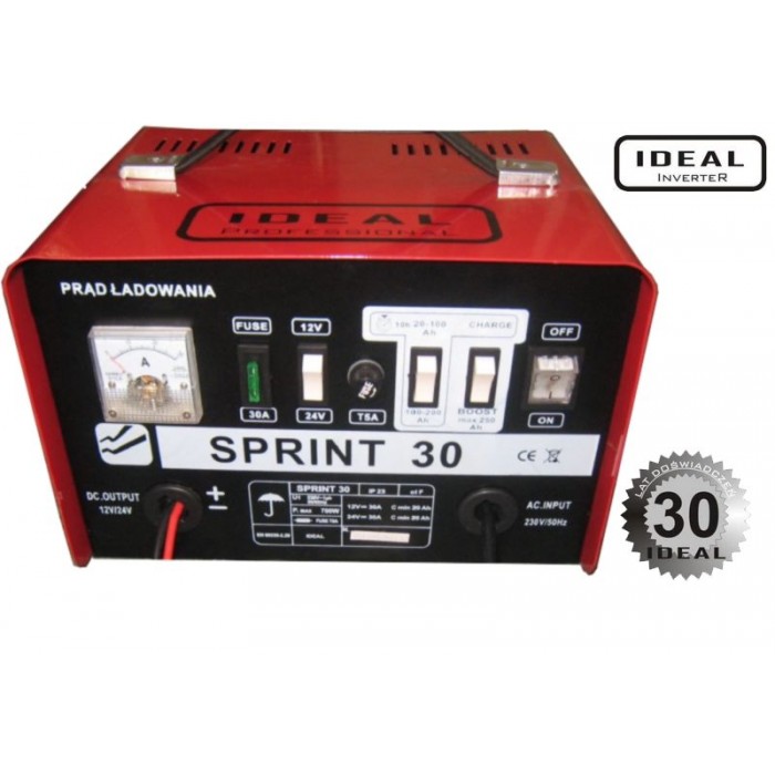 Снимка на Зарядно устройство за акумулатор IDEAL SPRINT 30 за Fiat Panda 312,323 1.3 D Multijet 4x4 (312PXL1A) - 75 коня дизел